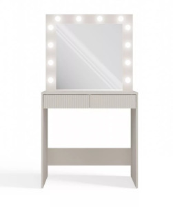 Kashar Marina 2S Slim fésülködő asztal, 81x80x50 cm, kasmír