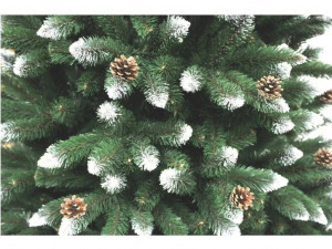 Ezüstfenyő fehér tobozzal - 220cm