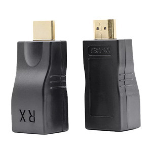 HDMI hosszabbító adapter, HDMI->RJ45->HDMI, HDMI/Cat6 Cat6e, 15m hatótáv
