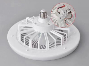 Simple ledlámpa ventilátor e27 foglalattal, távirányítóval