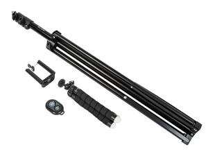 Blow Telefonállvány szett - alumínium, 210 cm, rugalmas miniállvánnyal és távirányítóval