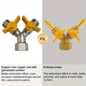 Sárgaréz 1/2 hüvelykes Y adagolószelep