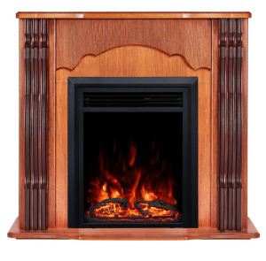 Kandallókészlet Clasic barna & Cris, 883x950x300 mm, 1500 W