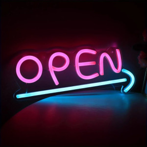 Nyitva LED-es neonreklám