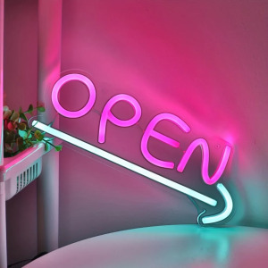 Nyitva LED-es neonreklám