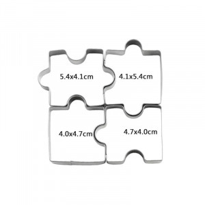 Puzzle keksz forma (4 db)