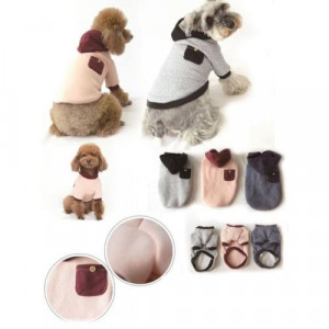 Kapucnis Kutyapulcsi -S méretben rózsaszín, sötétkék , szürke színben