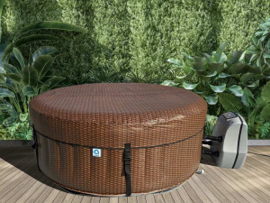 Avenli felfújható jakuzzi Nice barna rattan hatású 204x70cm (14196EUV31)