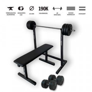 GazoFitness állvány + pad + hardcore csomag /össz 57 Kg / GazoFitness állvány + pad + hardcore csomag /össz 57 Kg /