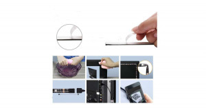 Színes 5m-es USB LED szalag Bluetooth távirányítással