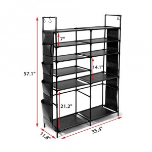 Tier11 fekete cipőtároló állvány