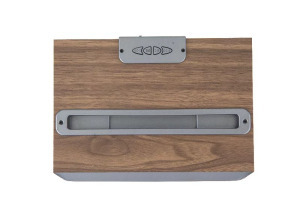 Bluetooth hangszóró, USB input, SD kártya olvasó, ezüst-világosbarna