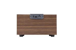 Bluetooth hangszóró, USB input, SD kártya olvasó, ezüst-világosbarna