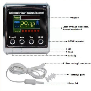 Magnetspace csuklós lézer (a hátoldalán 7 lézer lencse)