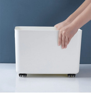 Görgős kerék szett tárolódobozhoz - fekete