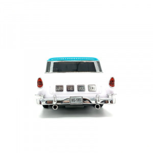 WSTER 1955-ös Chevrolet Nomad formájú Bluetooth hangszóró, USB port, TF kártyahely, fehér