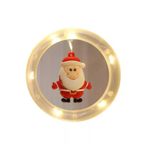 Összefűzhető Circle&Santa Claus/Mikulás LED Körök, 3m, 8mód, 4szín, 10gömb