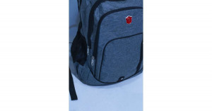 Nagyméretű hátizsák, iskolatáska, 4 cipzáras rekesz, szürke