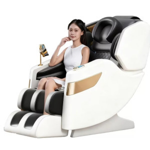 Tokió Prémium bézs-szürke masszázs fotel