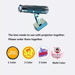 Céges-/Reklámlogó LED projektor, 20W, folyamatosan forgó logó, távirányító