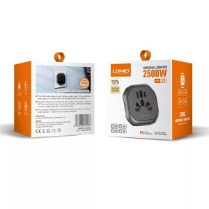 Ldnio univerzális utazó adapter, EU-s aljzatba, EU/UK+AU+USA+CN csatlakozó