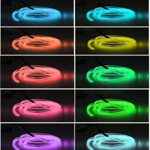 Műszerfal LED csík, autós dekor szalag zöld