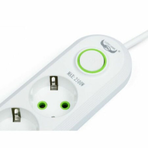 5-ös elosztó 3 USB csatlakozóval fehér - F-05U