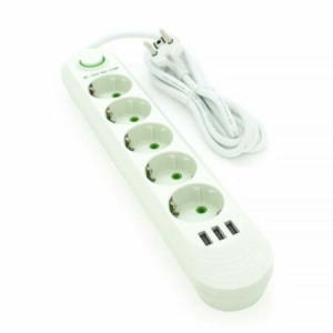5-ös elosztó 3 USB csatlakozóval fehér - F-05U