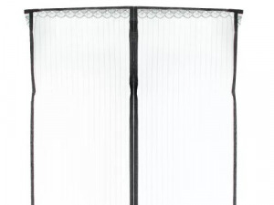 Szúnyogháló függöny ajtóra mágneses 110 x 210 cm -fekete