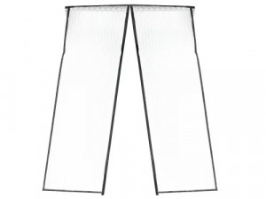 Szúnyogháló függöny ajtóra mágneses 110 x 210 cm -fekete