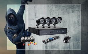 CCTV kamerarendszer - 4 kamerás megfigyelő rendszer