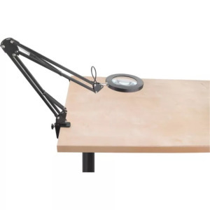 Extol Light nagyító LED lámpa, asztali, fekete, 7 W COB, 2400 Lm