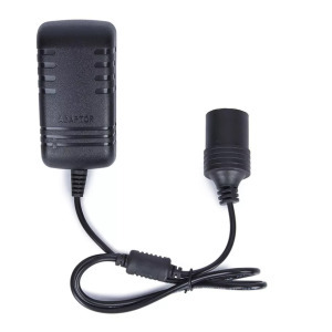 Hálózati szivargyújtós átalakító adapter, AC 230V, DC 12V/2A/24W, fekete Hálózati szivargyújtós átalakító adapter, AC 230V, DC 12V/2A/24W, fekete