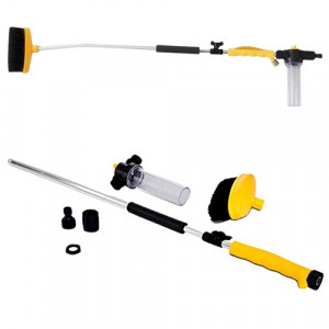 Magasnyomású tisztító szett, mosószertartállyal és kefével