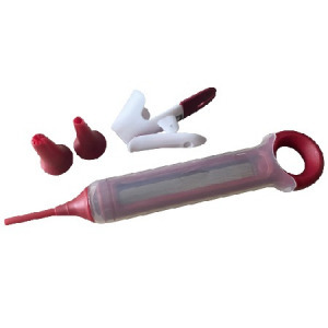 Tésztaadagoló és sütemény díszítő toll, 3 cserélhető fejjel - MS-700