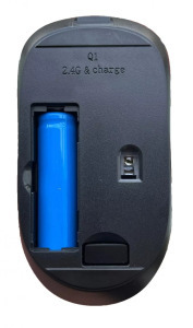 Vezeték nélküli optikai egér 33Q1, akkumulátor, 2.4GHz 1600dpi ezüst/Inox