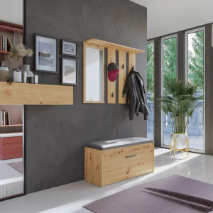 Shannan Parma tükrös fogas, 100x81,5x15 cm, tölgy