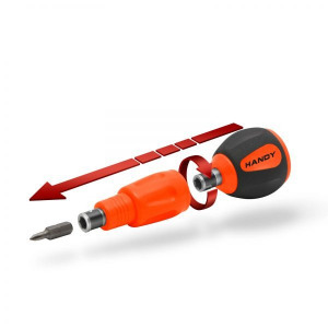 Racsnis mini csavarhúzó szett - 36 bitfejjel - toldóval