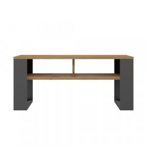 Riano MIX 2P dohányzóasztal, 50x90x58 cm, antracit-tölgy