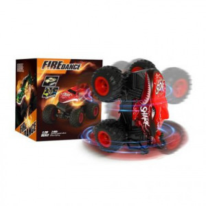 Távirányítós cápa autó, piros