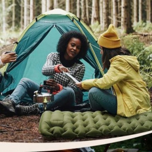 Egyszemélyes túramatrac, zöld