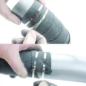 Fém gyorskötöző, kábelkötegelő 4,6x400mm