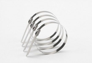 Fém gyorskötöző, kábelkötegelő 4,6x400mm