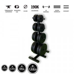 GazoFitness súlytárcsa tartó állvány 75 Kg súllyal