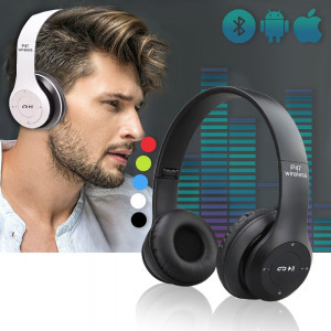 HD sztereó Bluetooth fejhallgató, headset + Mp3-lejátszó + FM rádió
