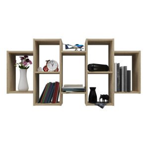 Odell Bilbao 7.0 fali polc, 129,5x65x20 cm, sonoma