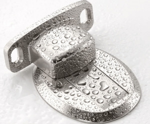 Elegáns mágneses ajtóütköző -szürke (ezüst)