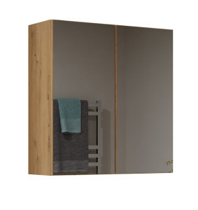 Shannan Pola 2DL felső fürdőszoba szekrény, 60x60x22 cm, tölgy