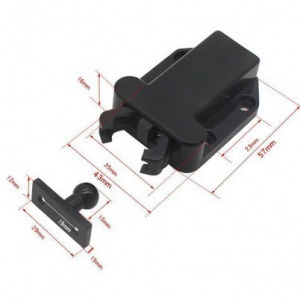 Görgős csappantyú szekrényzár