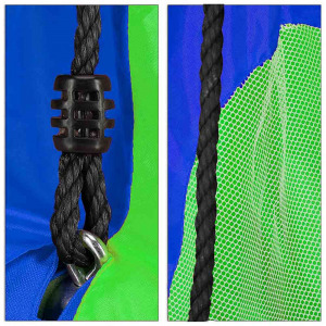 Fészekhinta sátorral 90 cm, kék